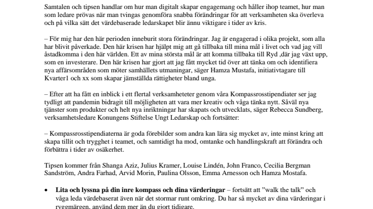 Hamza Mostafa- 8 tips om förbättrat ledarskap i coronatider