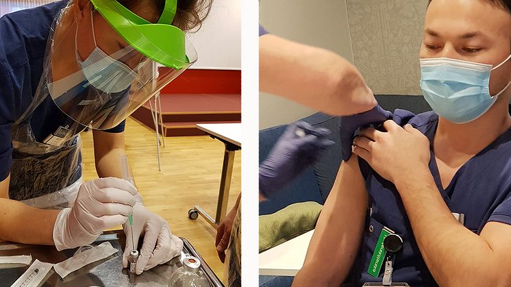 Stockholms Sjukhem kunde tidigt komma igång med vaccinationerna mot covid-19 för sina medarbetare.