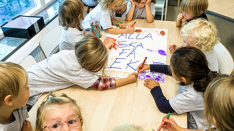 Musikråd på Maria förskola i Malmö, foto: Kennet Ruona