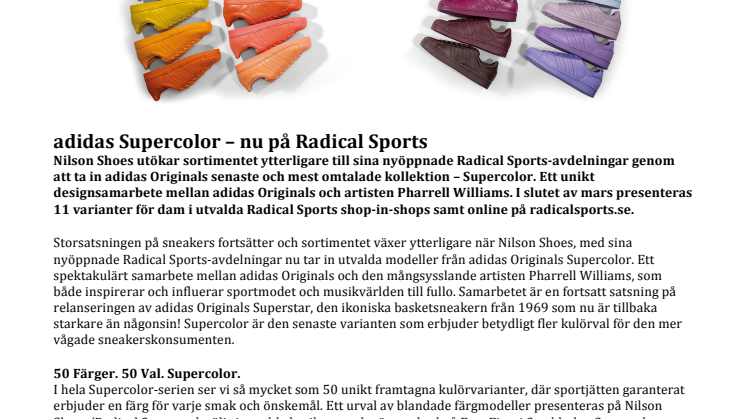 adidas Supercolor – nu på Radical Sports 