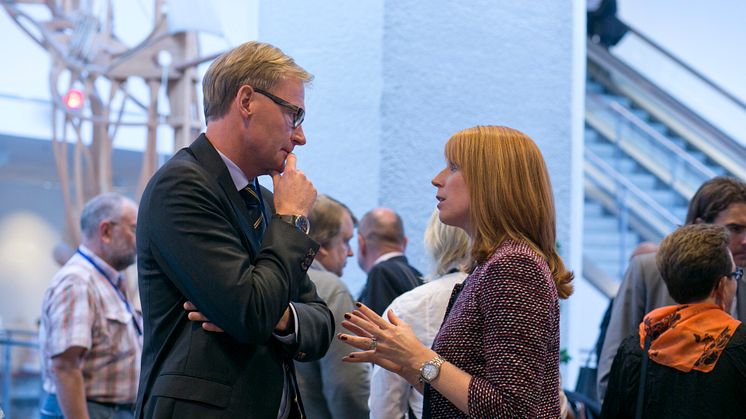 Olof Persson och Annie Lööf på Industridagen 2013