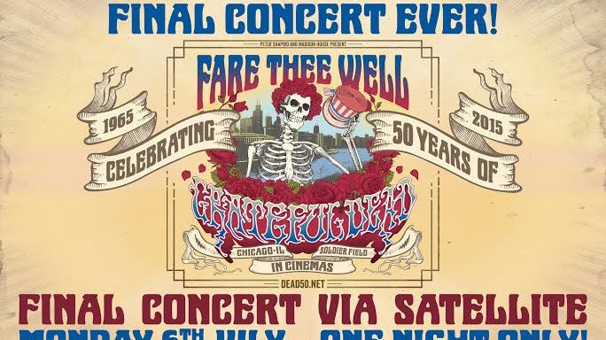 Avskjedskonserten til Grateful Dead live via satelitt i Oslo og Trondheim