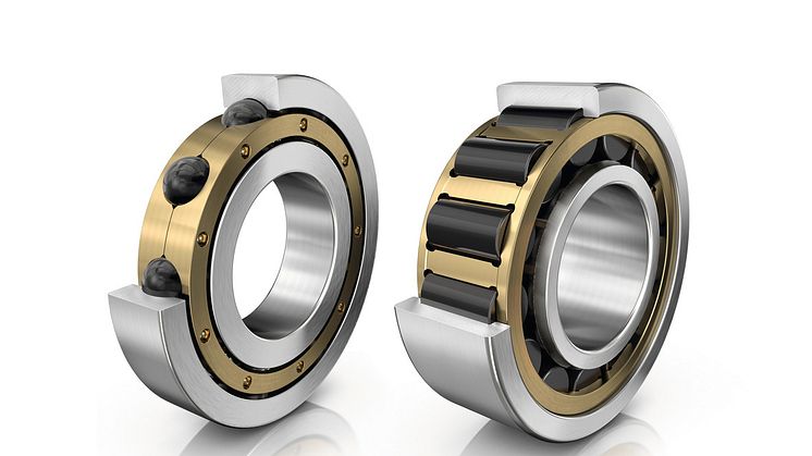 Electrically insulated bearings with ceramic rolling elements
