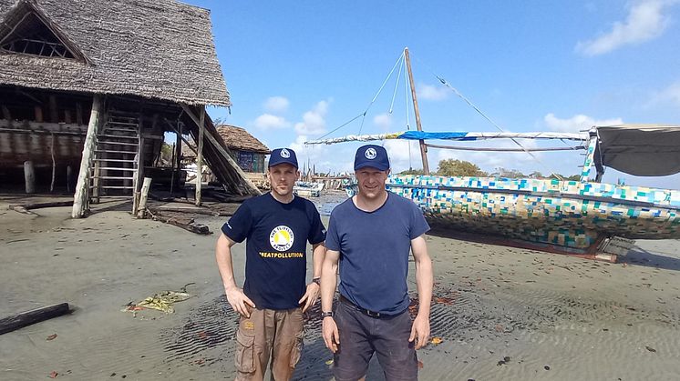 Senior Technician Johnny Hayes and Senior Lecturer, Simon Scott-Harden, have been helping establish a new Heritage Boat Building Training Centre