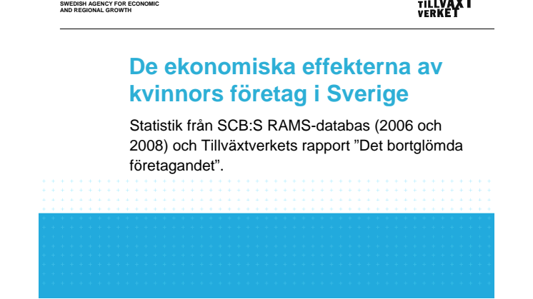 Kvinnors företag omsätter 323 miljarder 