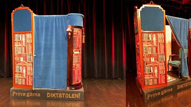 Kristianstads bokfestivals "Diktstol".