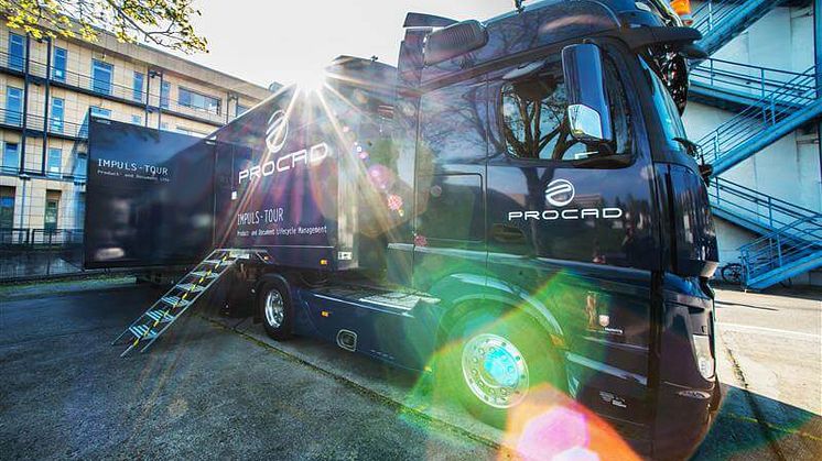 Zweieinhalb Jahre lang brachte der PROCAD-Truck voller PLM-Wissen „Digitalisierung auf die Straße“. Foto: PROCAD