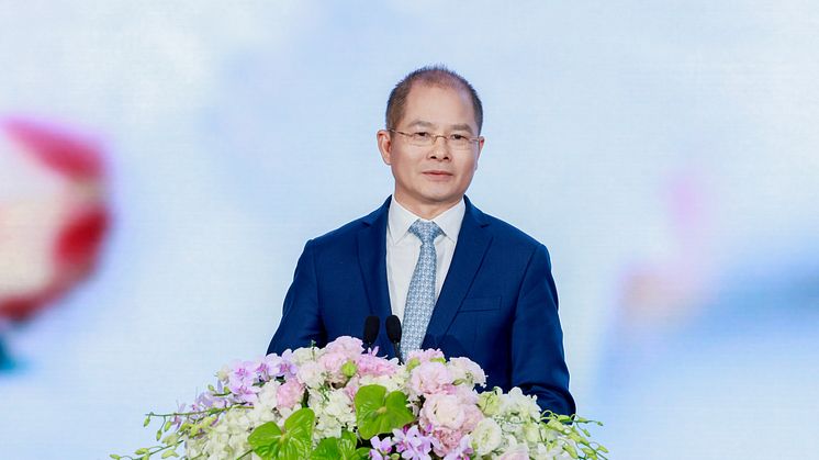 Huawein kiertovuorossa oleva puheenjohtaja Eric Xu. 