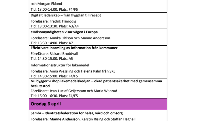 eHälsomyndigheten på Vitalis 2016 – från vision till verkstad