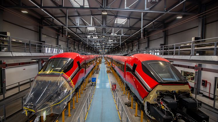 ILSA's ETR1000 trains that will maintained by Hitachi Rail in Madrid