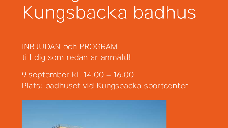 Kungsbacka badhus firas med taklagsfest