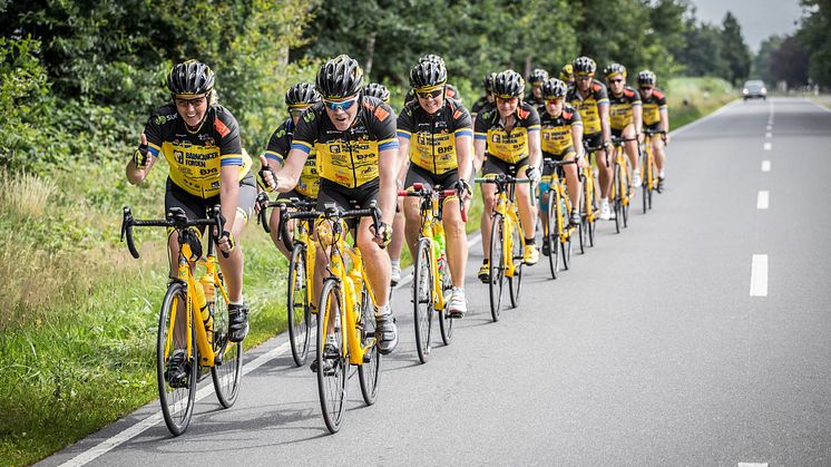 God Morgon Göteborg-spinning med Team Rynkeby i Nordstan 28 februari