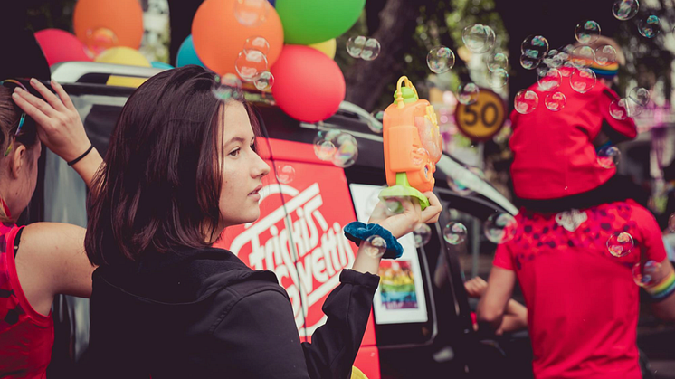 Bild från tidigare års Gävle Pride.