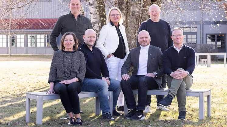 Foran fra v: Mari Thjømøe, Espen Evensen (VB TR Vann & Varme), Jan Yngve Mathisen (VB Rørleggermester Jan Yngve Mathisen), Kristian Ulen. Bak fra v.: Helge Nordbrønd (VB Bryne Rør), Tone Bjørnov og Bjørn Fredriksen (VB Skien Rørleggerforretning)