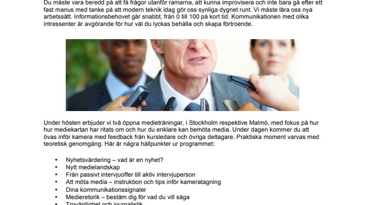 Inbjudan till Tystnad tagning – medietränad 2.0
