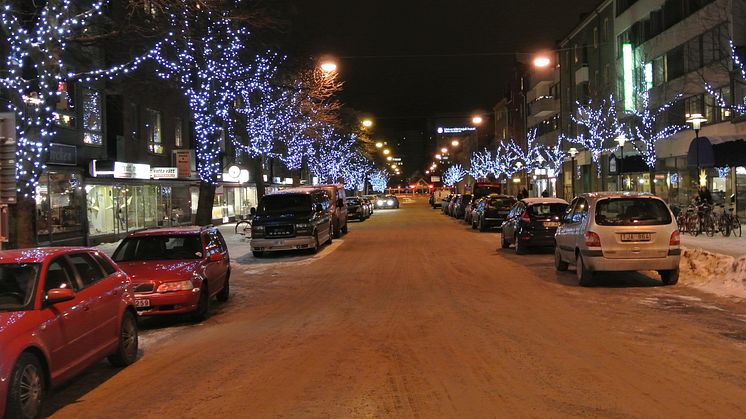Vinterljus på Järnvägsgatan