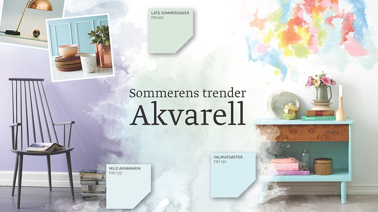Slik styler du hjemmet ditt for å skape en av sommerens tre store trender - "Akvarell".