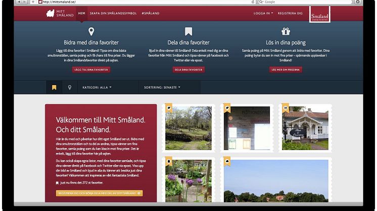 Succé för webbplatsen Mitt Småland