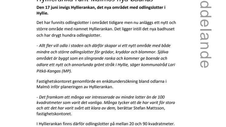 Hyllieranka runt Malmös nya badhus