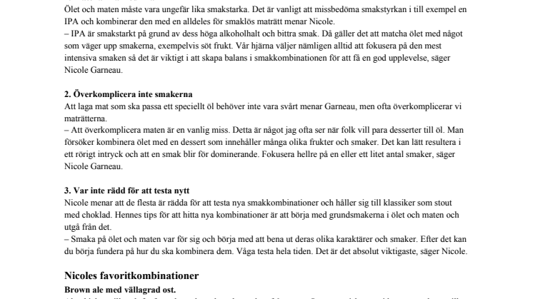 Kombinera öl och mat – så undviker du misstagen – världsledande smakforskaren förklarar