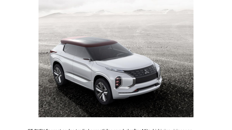 2016 Paris Motor Show – Mitsubishi GT-PHEV Concept