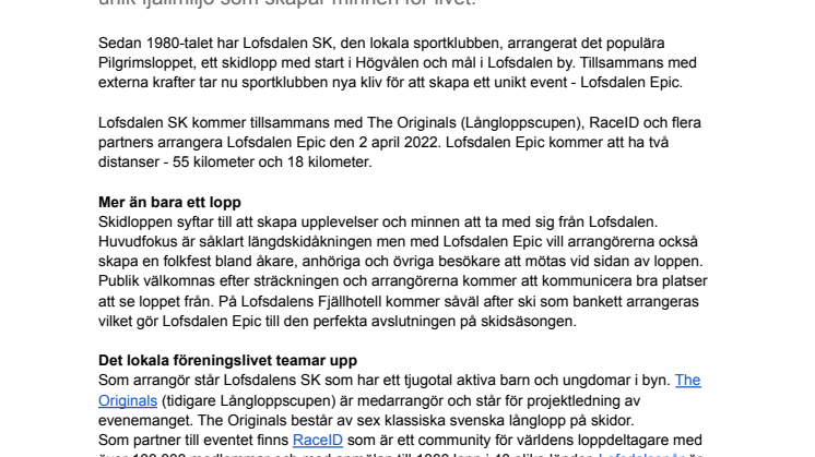 Pressmeddelande - Lofsdalen Epic .pdf