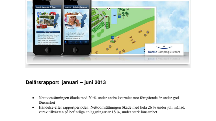 Delårsrapport  januari – juni 2013
