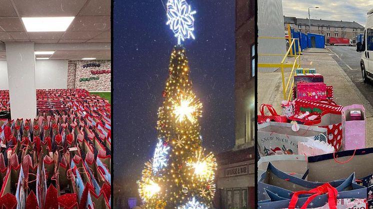 500 parcels ready to bring Christmas cheer to youngsters across Glasgow