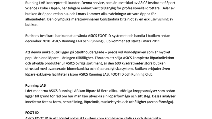 ASICS öppnar ultramodern flaggskeppsbutik i Amsterdam