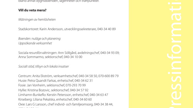 Så möter Malmö stad hemlösheten