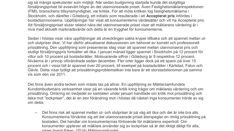 Ny uppföljning av Accepterat pris oroar: ”Lockpriser” – dåligt för alla!