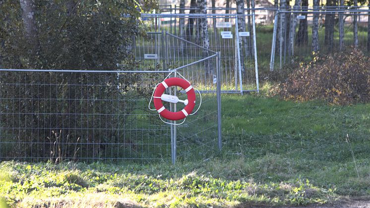 Livboj vid reningsdamm