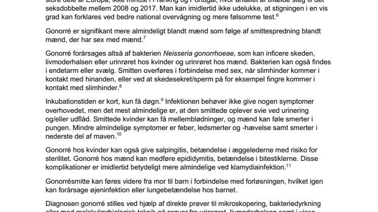 Fakta om gonorré