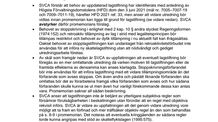 Promemorian Begränsning av avdragsrätten för underskott från tidigare år