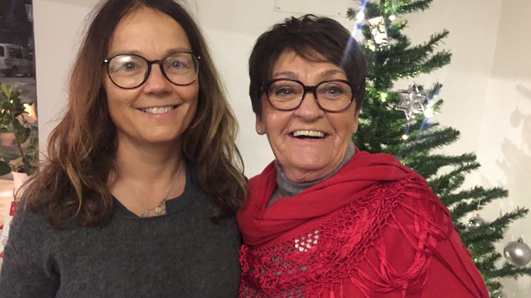 Lena Bivner till vänster i bild och Birgitta Andersson Backlund till höger i bild