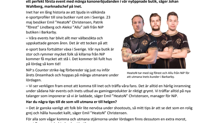 NiP laddar för shootout i Barkarby