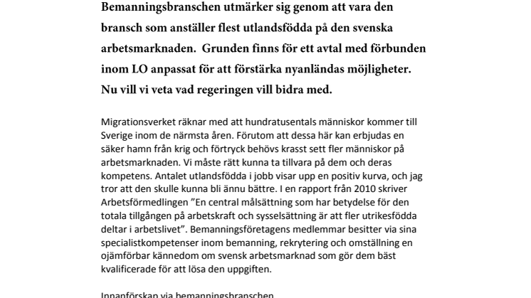 Så kan regeringen underlätta arbetsmarknadsetablering för nyanlända
