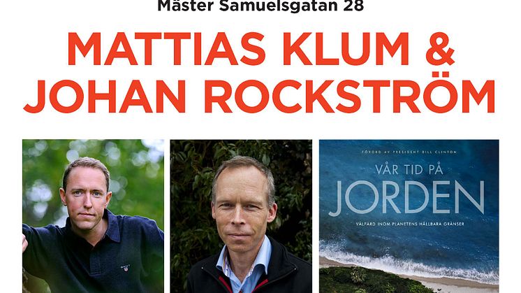 Möt Mattias Klum & Johan Rockström på Akademibokhandeln City 