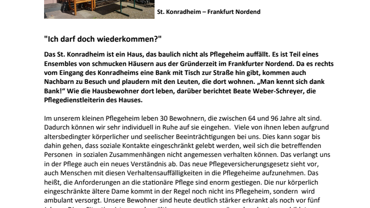 “Ich darf doch wiederkommen?”