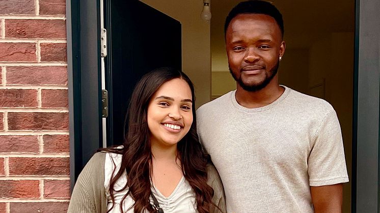 Adele and Trey are two of our newly moved in residents at BoKlok on the Brook.
