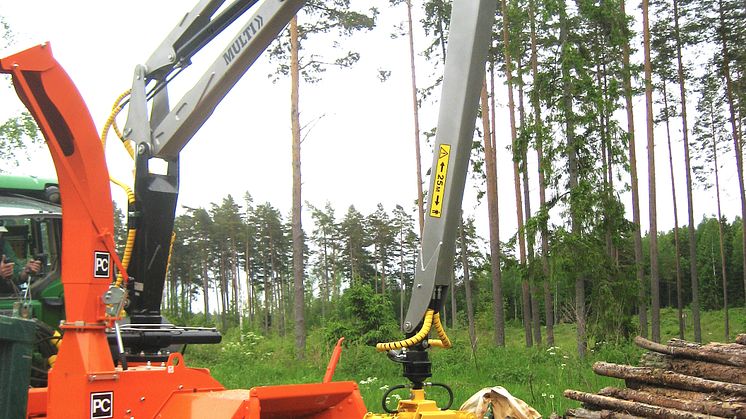 Miljöanpassad flistugg utökas med kranserie från Multiforest