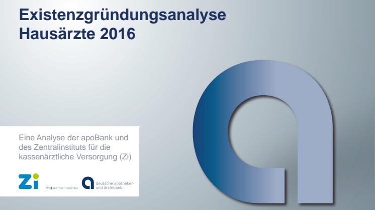 Grafiken: Existenzgründungsanalyse Hausärzte 2016