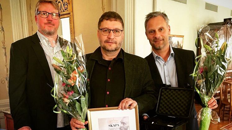 Peter Larsson and Anders Eriksson from 3Temp accepted the award together with Björn Westin from Löfbergs.