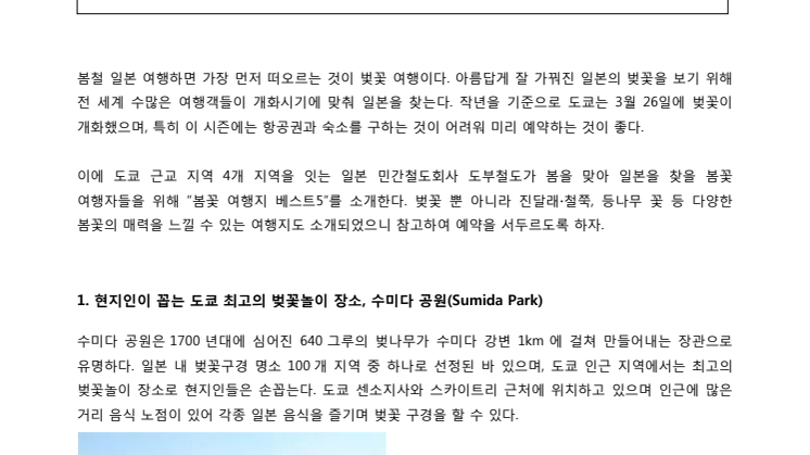 [KOREAN] Cherry Blossoms, Wisteria, and Other Springtime Flower-Viewing Information