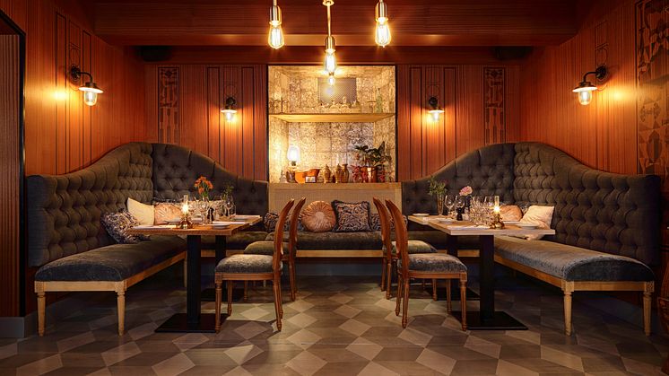 Ebenist restaurant in Stockholm, Sweden, designed by Stylt Trampoli