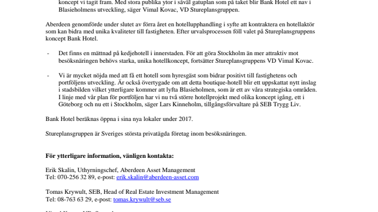 Stureplansgruppen hyr 5 500 kvm på Arsenalsgatan