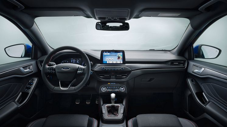 Ny Ford Focus ST-Line interiør