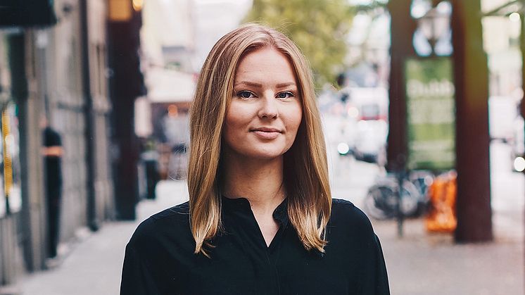 BookBeatin markkinointipäällikkö Ella Peltovuori. Kuva: Andreas Carlfors.