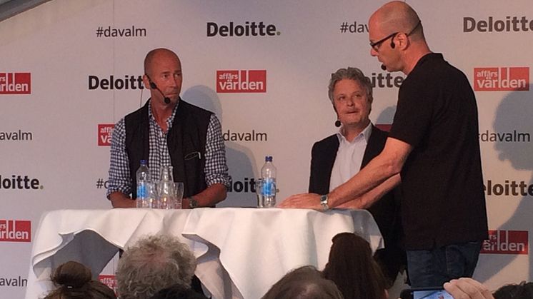 I panelen från vänster: Håkan Nyberg, Casper von Koskull och Jon Åsberg.