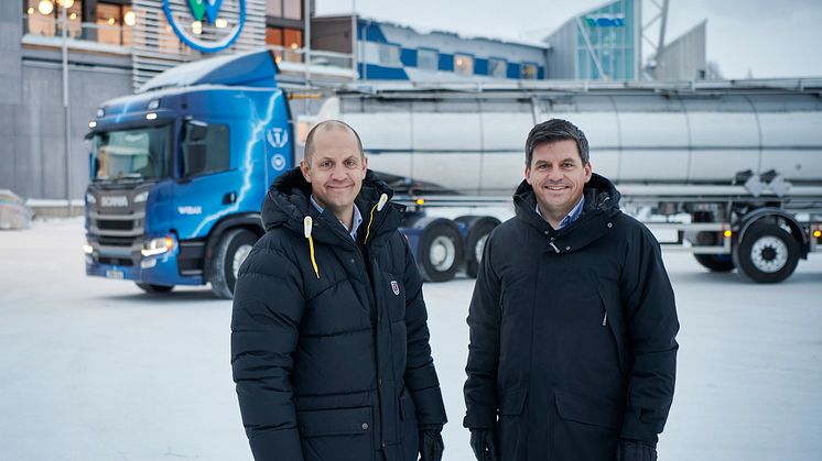 Magnus Sundström, CEO Wibax Logistics och Jonas Wiklund, CEO Wibax Group